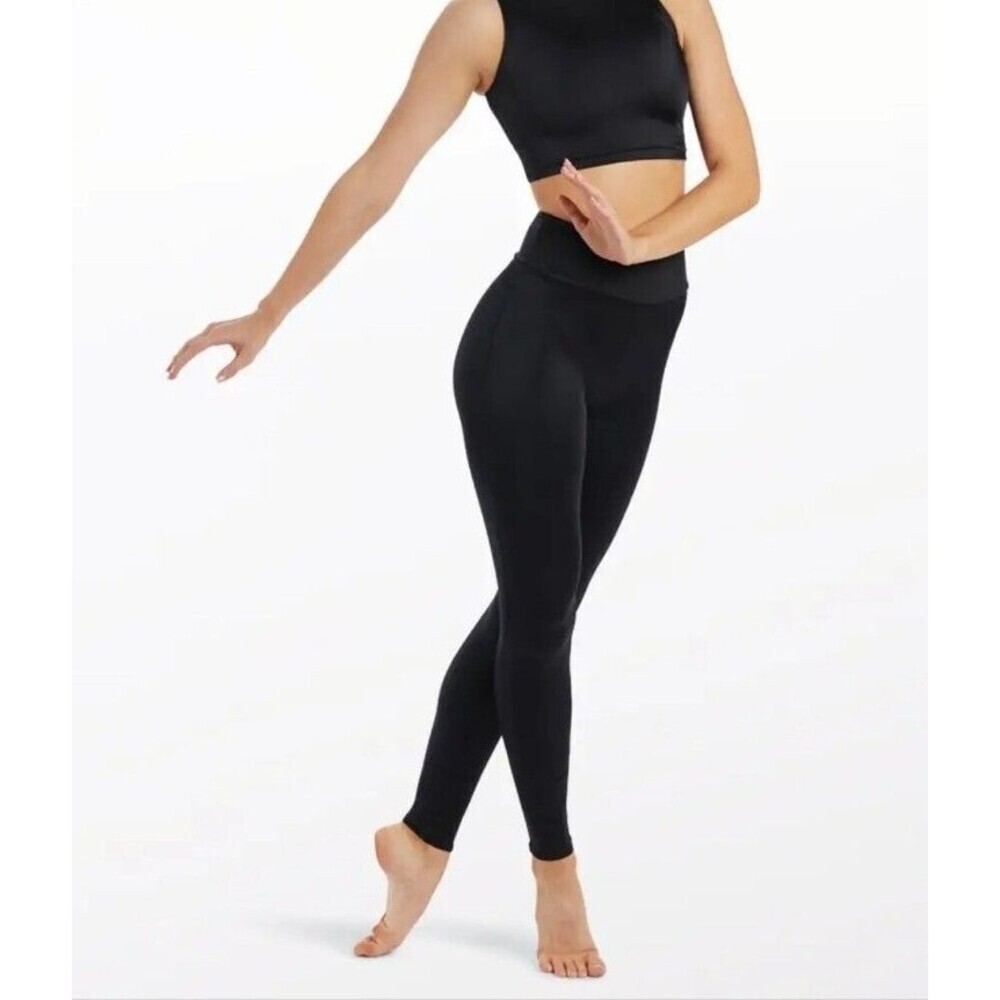 Weissman Dance wear Leggings Pants Lustre Natural-Waist Large Adult